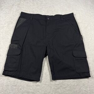 Genuine Dickies Mens Black Ripstop Cargo Work Shorts Size 40 A85YSFBK